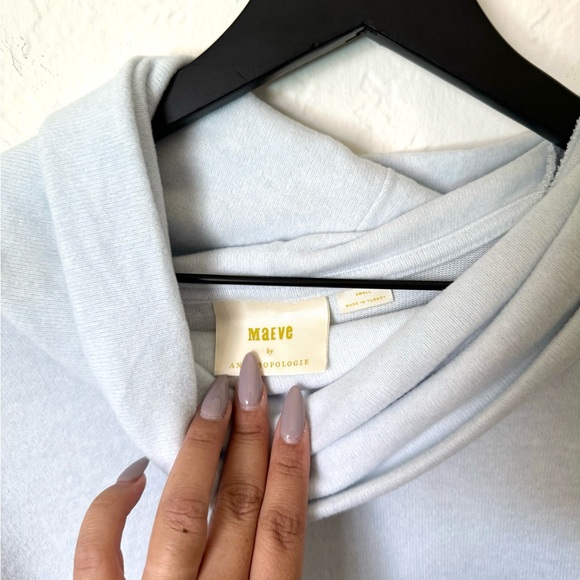 NWT ANTHROPOLOGIE COWL NECK TUNIC TOP IN SKY - Picture 6 of 14